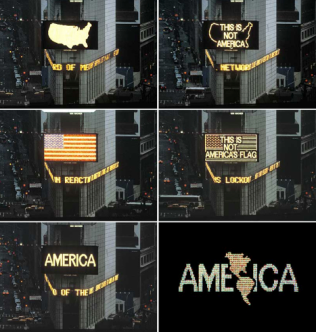 Alfredo Jaar, A Logo for America, 1986